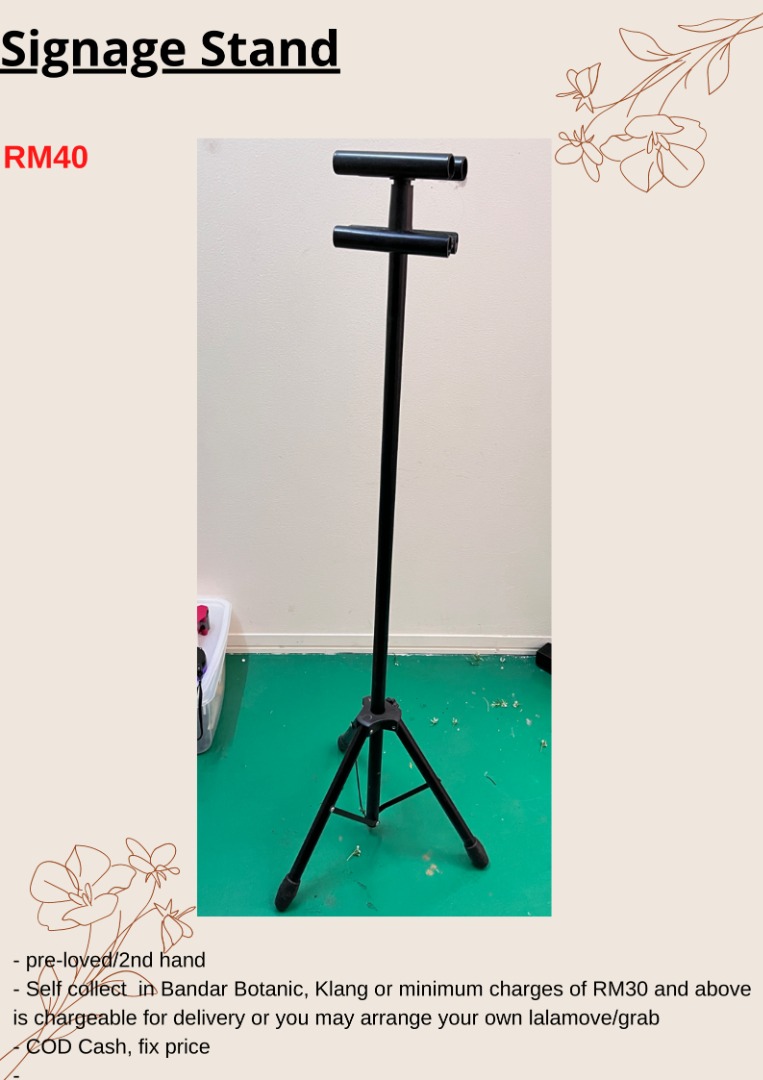 Signage Stand, Everything Else, Others on Carousell