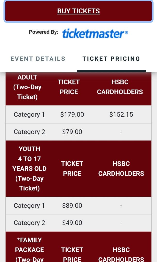 Singapore Rugby 7s, Tickets & Vouchers, Event Tickets on Carousell