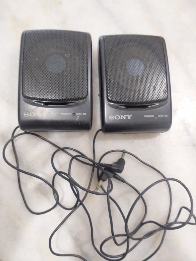 Sony Model SRS-A21 Speaker System VINTAGE RETRO WALKMAN-RARE-SHIPS N 24  HOURS