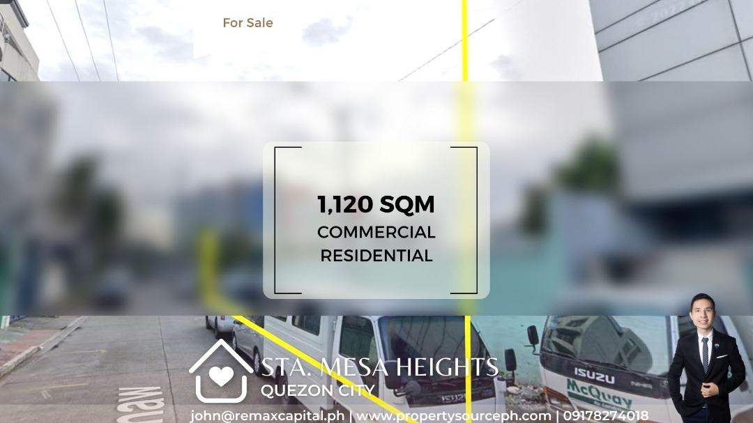 Sta. Mesa Heights Commercial or Residential Property for Sale! Quezon