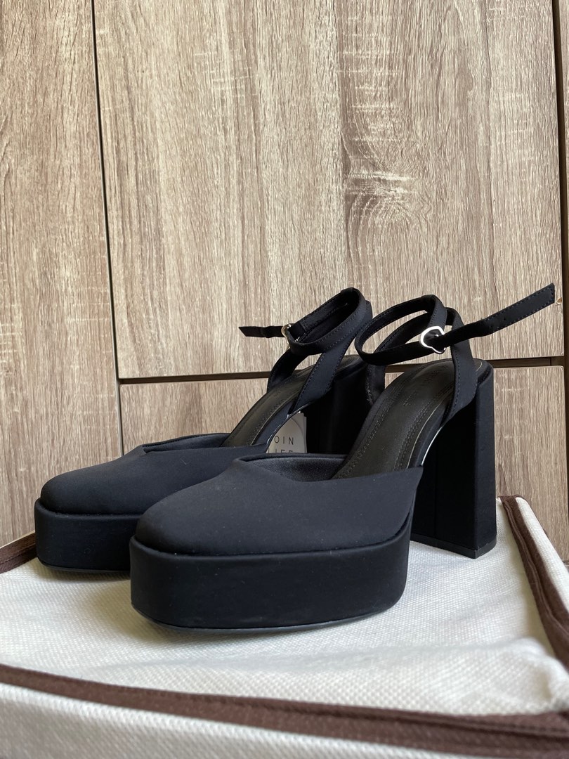 stradivarius black heels