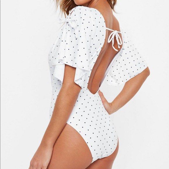 Missguided ruffle swimsuit hotsell