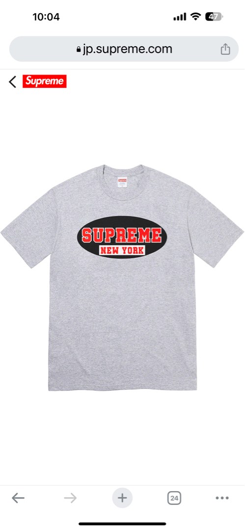 Supreme Ss23 New York Tee, Men'S Fashion, Tops & Sets, Tshirts & Polo  Shirts On Carousell