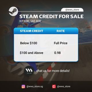 Top Up Steam Wallet Balance (All Region & Currency Available) - CHEAPEST