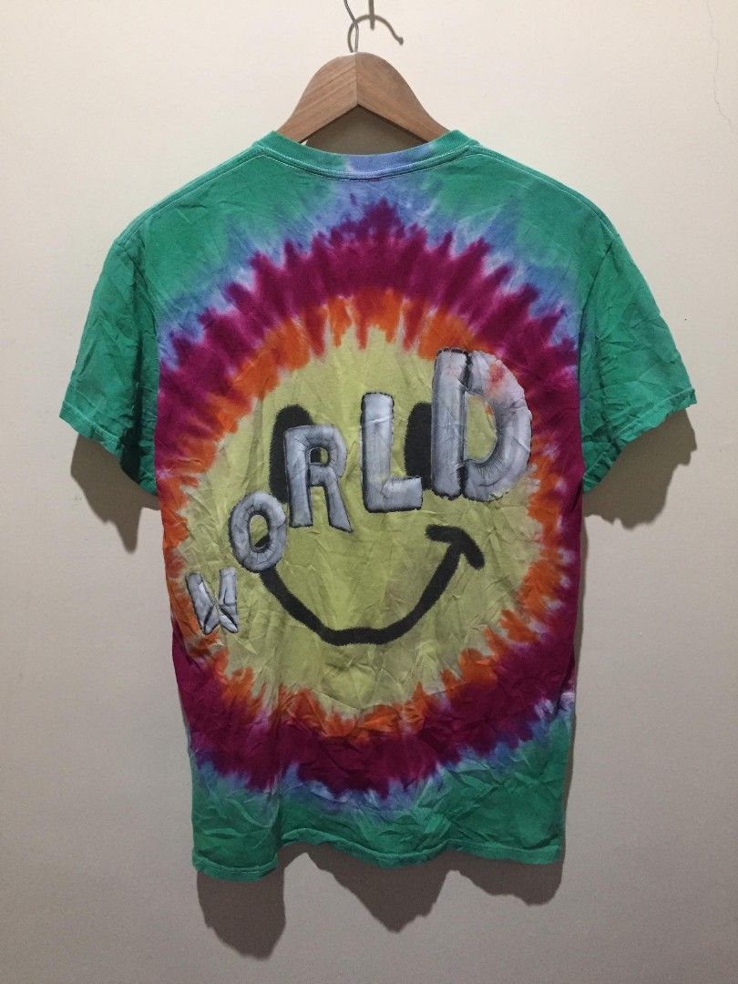Travis Scott Astroworld Smiley Tee Men s Fashion Tops Sets