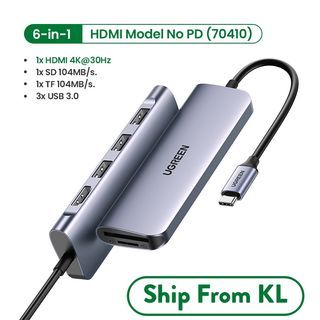 Ugreen 6-in-1 USB C to USB Hubs