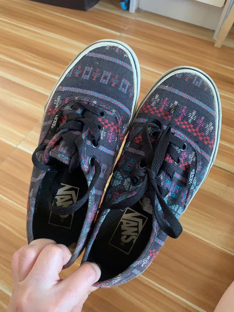 Blue aztec vans clearance