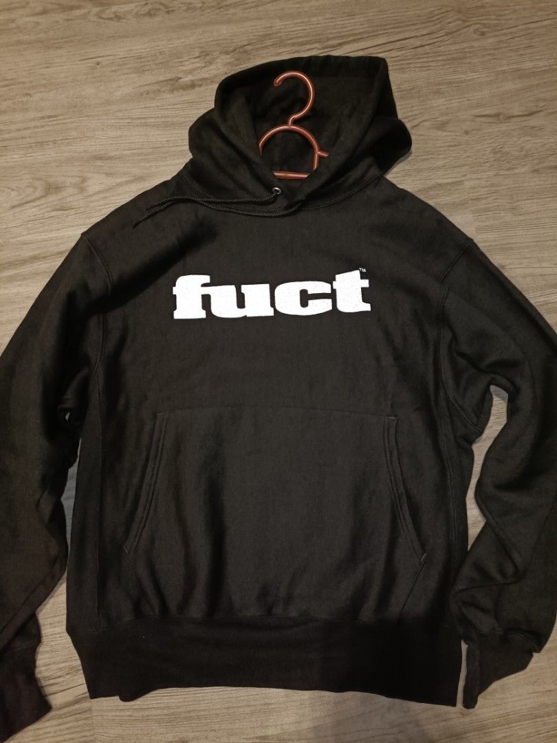 Vintage Fuct x Champion reverse weave hoodie 3M reflective