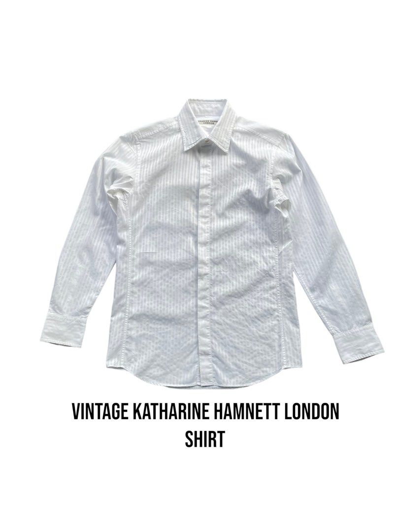 Vintage Katharine Hamnett London Shirt, Men's Fashion, Tops & Sets