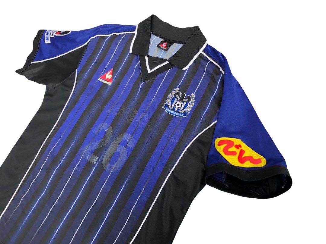 Vintage Le Coq Sportif Gamba Osaka Home 1999 00 Jersey Men s Fashion Tops Sets Tshirts Polo Shirts on Carousell