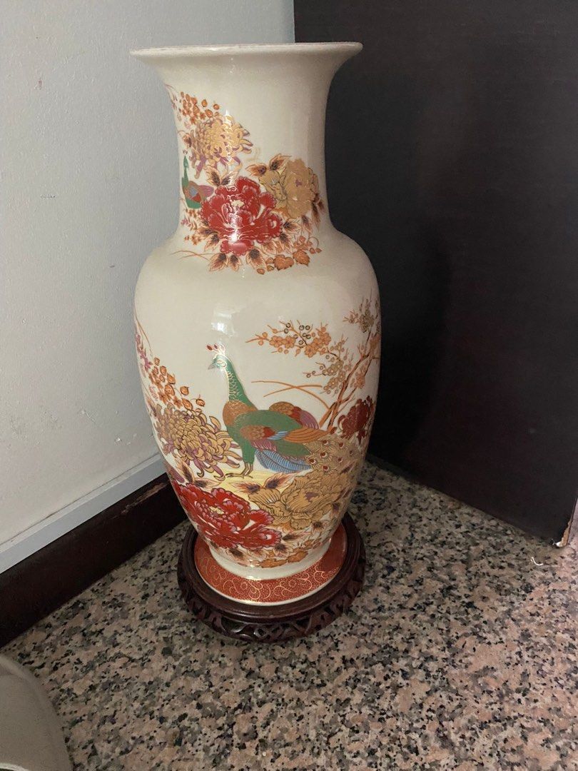 Vintage oriental vase furniture home living home decor vases