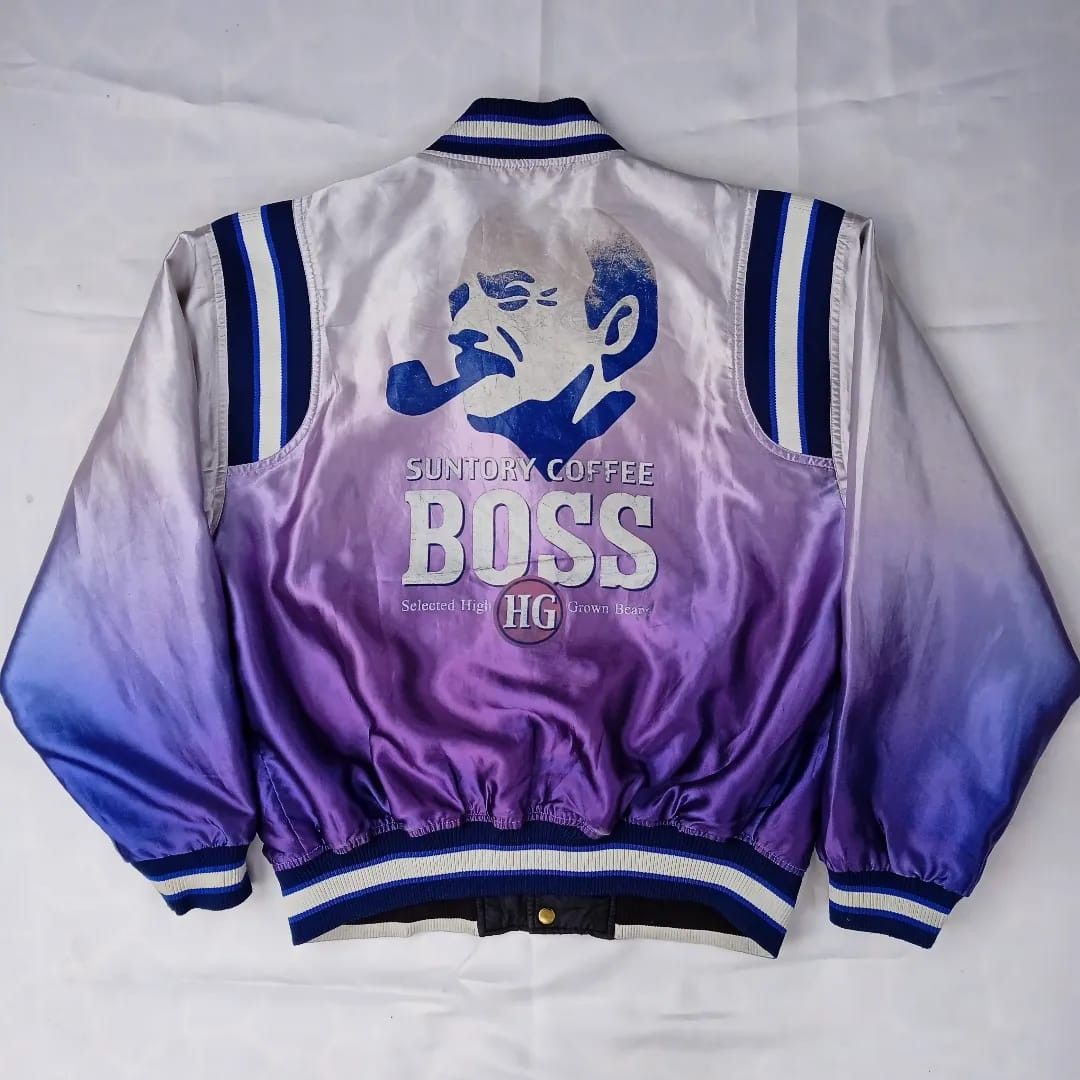 90'sビンテージ古着！SUNTORY COFFEE BOSSナイロンスタジャン