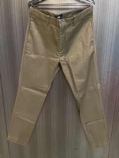 (W36) Army Green Slim Fit Chino Pants