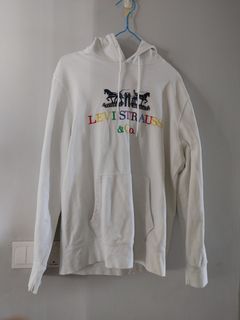 White Levi's Hooded Sweatshirt