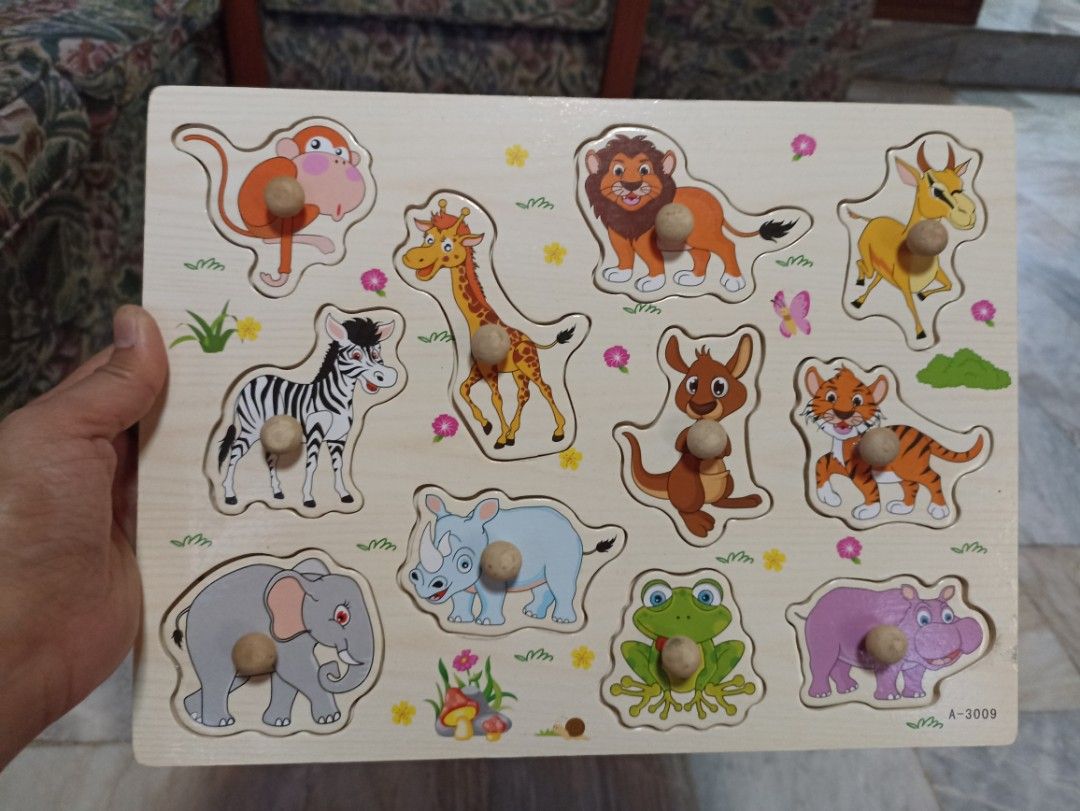 Wooden Peg Puzzles on Carousell