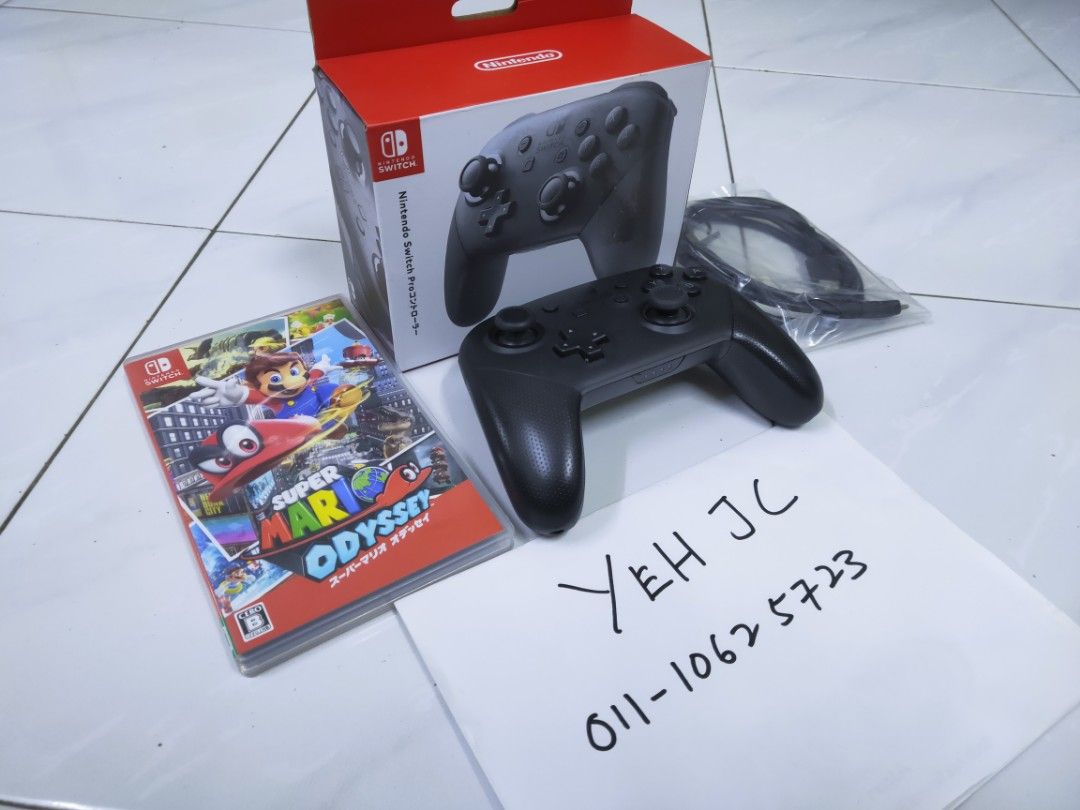 Mario odyssey top pro controller bundle