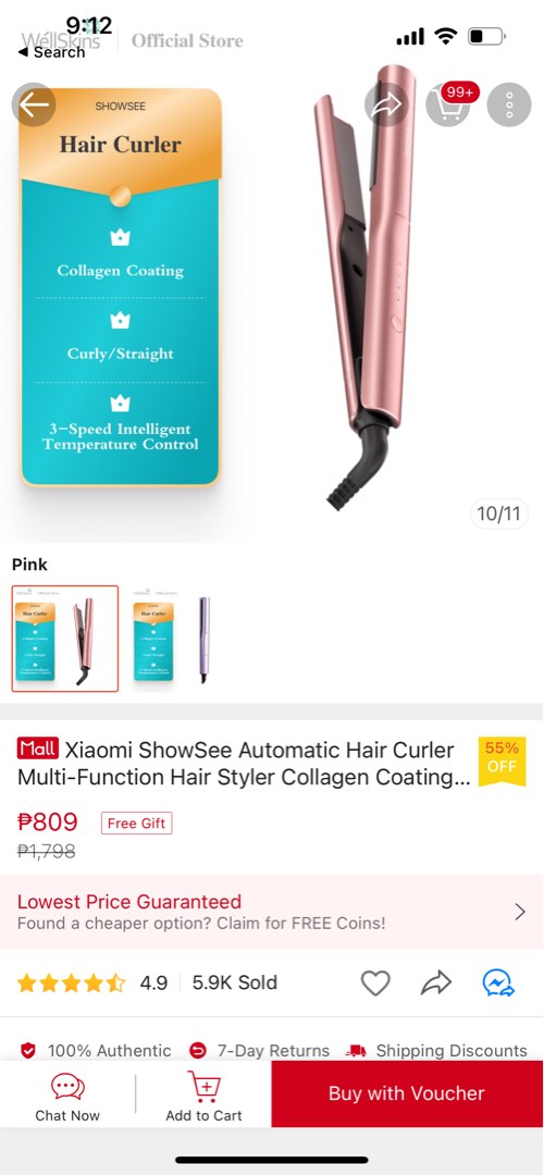 Xiaomi ShowSee Automatic Hair Curler MultiFunction Hair Styler