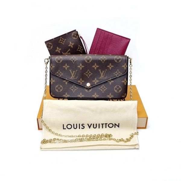 Lv Pochette Felicie in Black Epi, Luxury, Bags & Wallets on Carousell