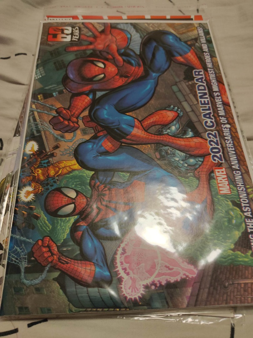 1 Marvel Calendar 2022 60th Amazing Spiderman Anniversary on Carousell