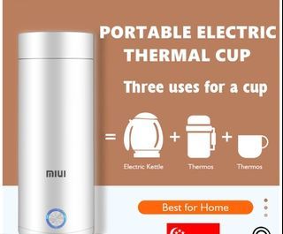 400ML Portable Electric Kettles Thermal Cup 220V Tea Coffee Travel Boil Water Smart Water Kettle STR2004