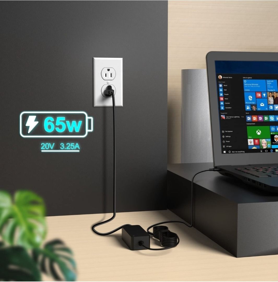 65W USB-C Power Adapter (AC Input) For Laptops and Mobile, Mobile ...