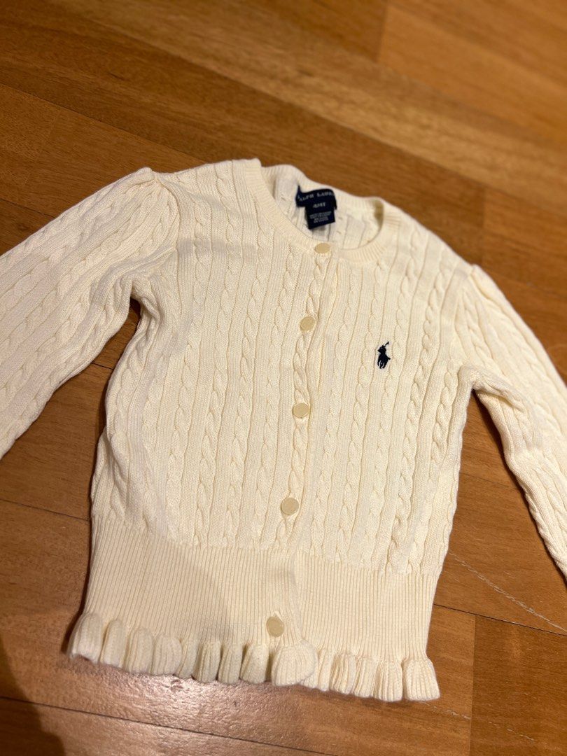 Cotton peplum cardigan on sale