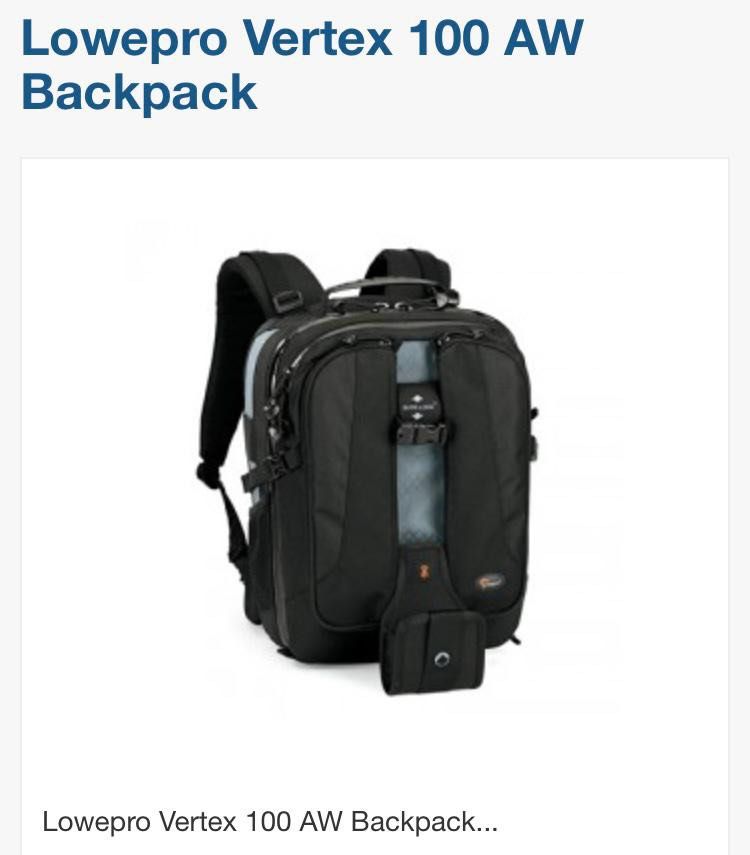 lowepro vertex 100 aw camera backpack