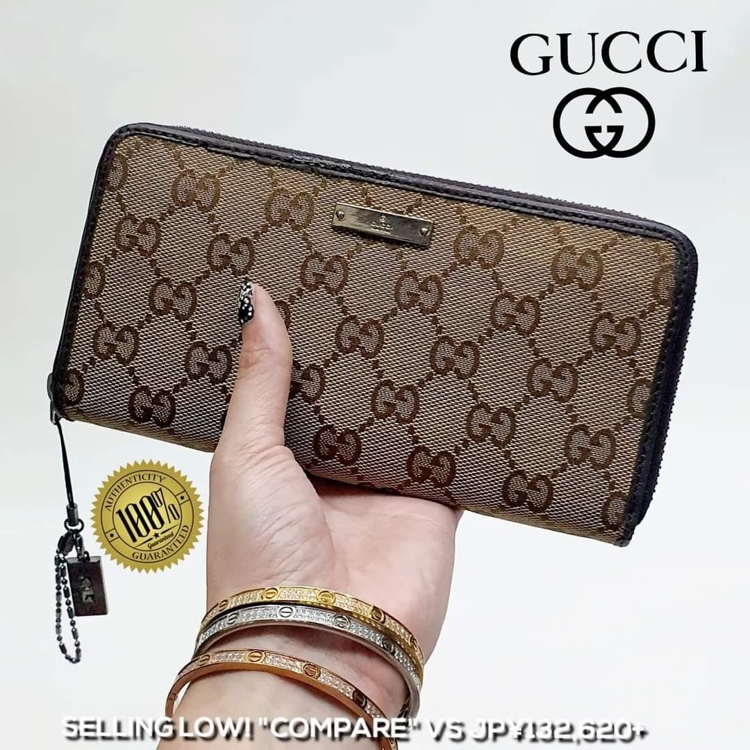 GUCCI WALLET MONOGRAM, Luxury, Bags & Wallets on Carousell