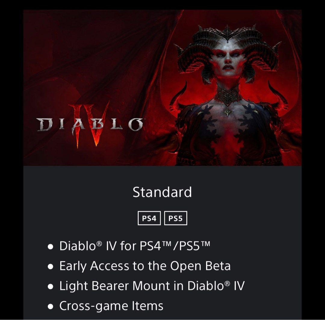 Diablo IV Diablo 4 Early Access Open Beta Digital Standard Edition