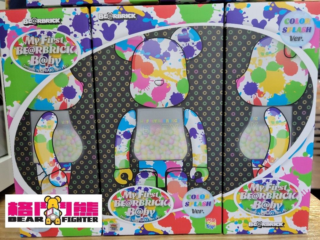 現貨] MY FIRST BE@RBRICK B@BY COLOR SPLASH Ver. 400％ 千秋發光baby 收消費券