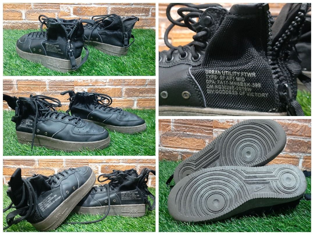 A-03 Nike Urban Utility FTWR SF AF1 MID, Fesyen Pria, Sepatu