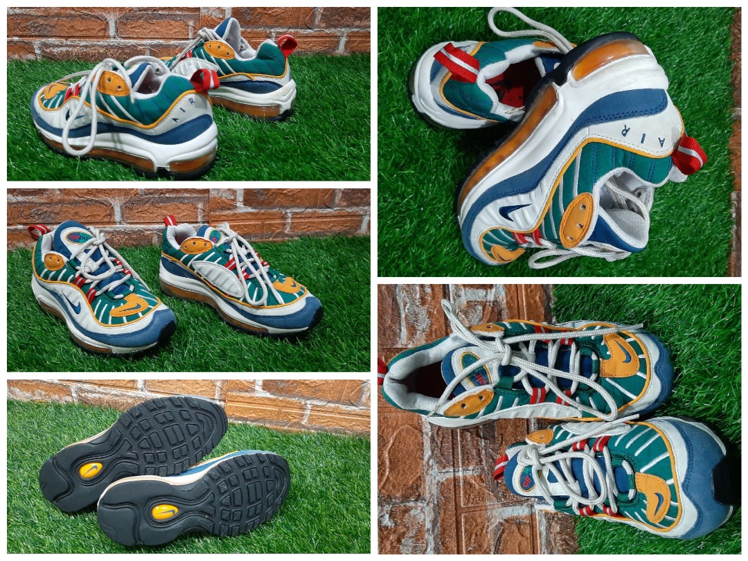 Air max 98 on sale university red/blue force-orange peel
