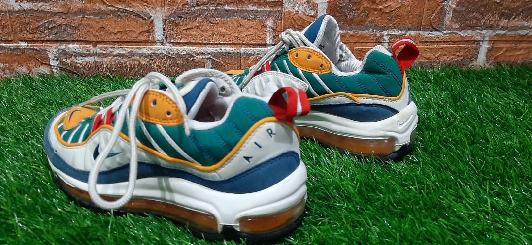 Air max 98 cheap university red/blue force-orange peel