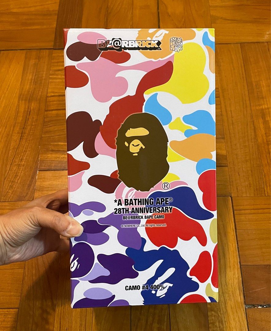 Bearbrick A Bathing ape 28th anniversary camo #4, 興趣及遊戲, 玩具