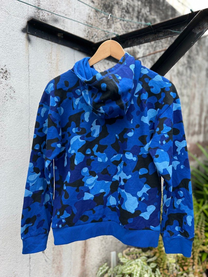 Adidas Blue Camo Hoodie