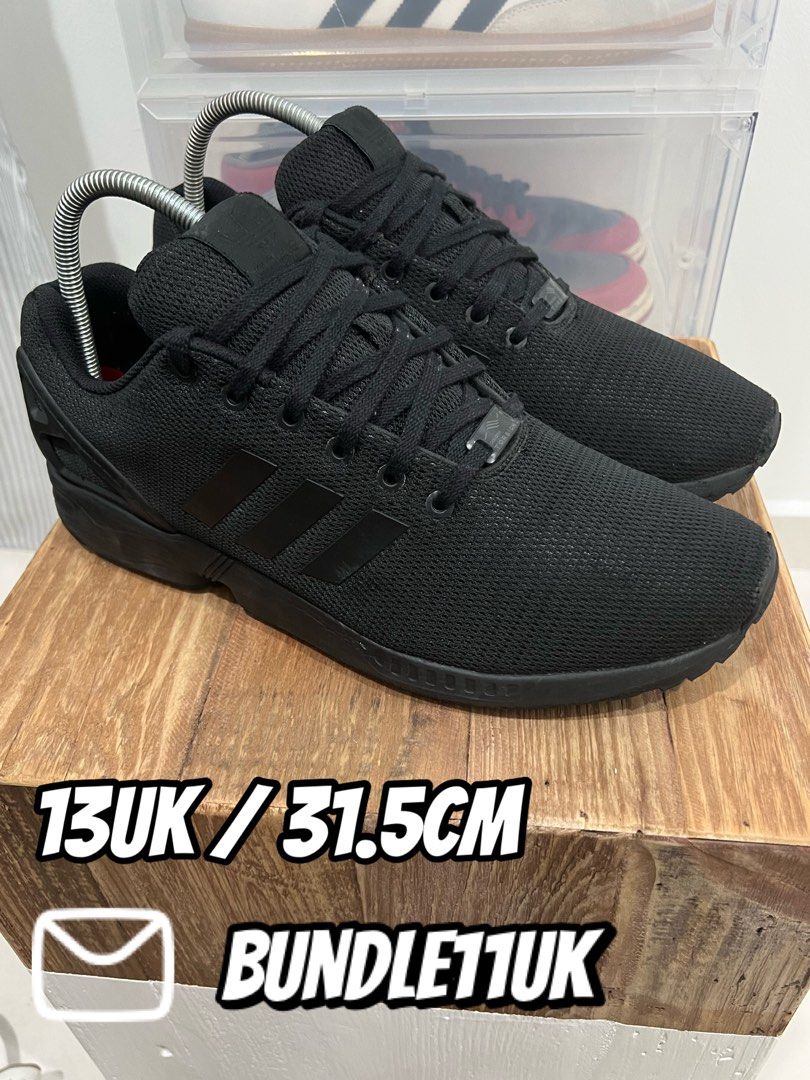 Adidas ZX Flux Core Black Dark Grey Originals 13UK Men s Fashion