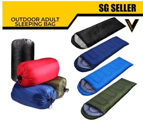 Adult size sleeping bag with hood. Coolstuff VOZUKO Sports Equipment Hiking Camping on Carousell