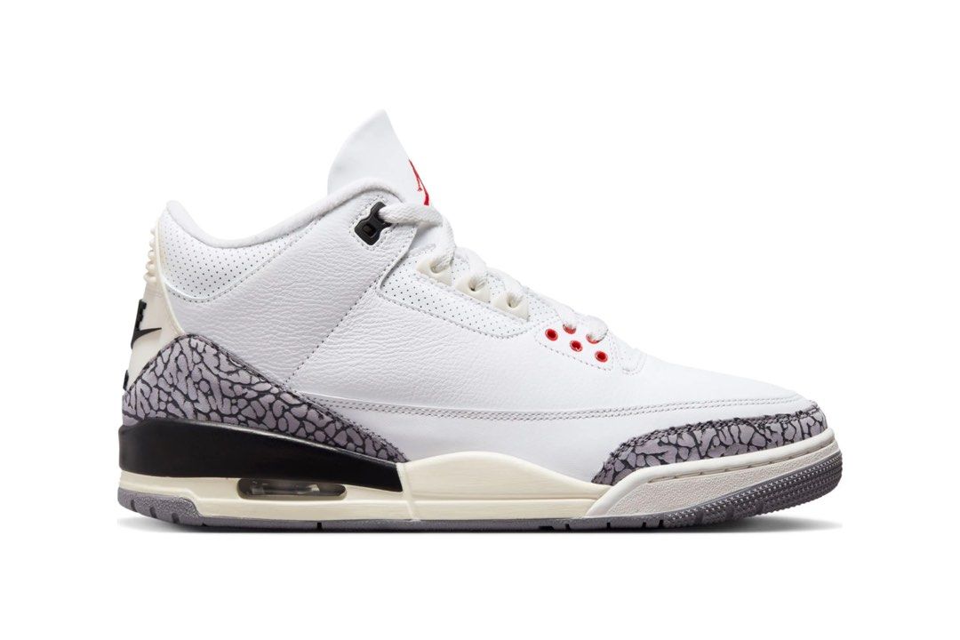 AJ3 White Cement Reimagined, Men's Fashion, Footwear, Sneakers on Carousell