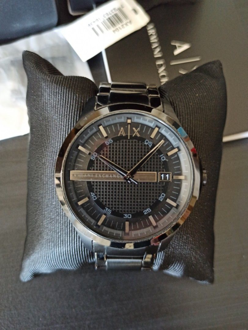 Armani Exchange Men s AX2104 Black Stainless Steel Watch Luxury