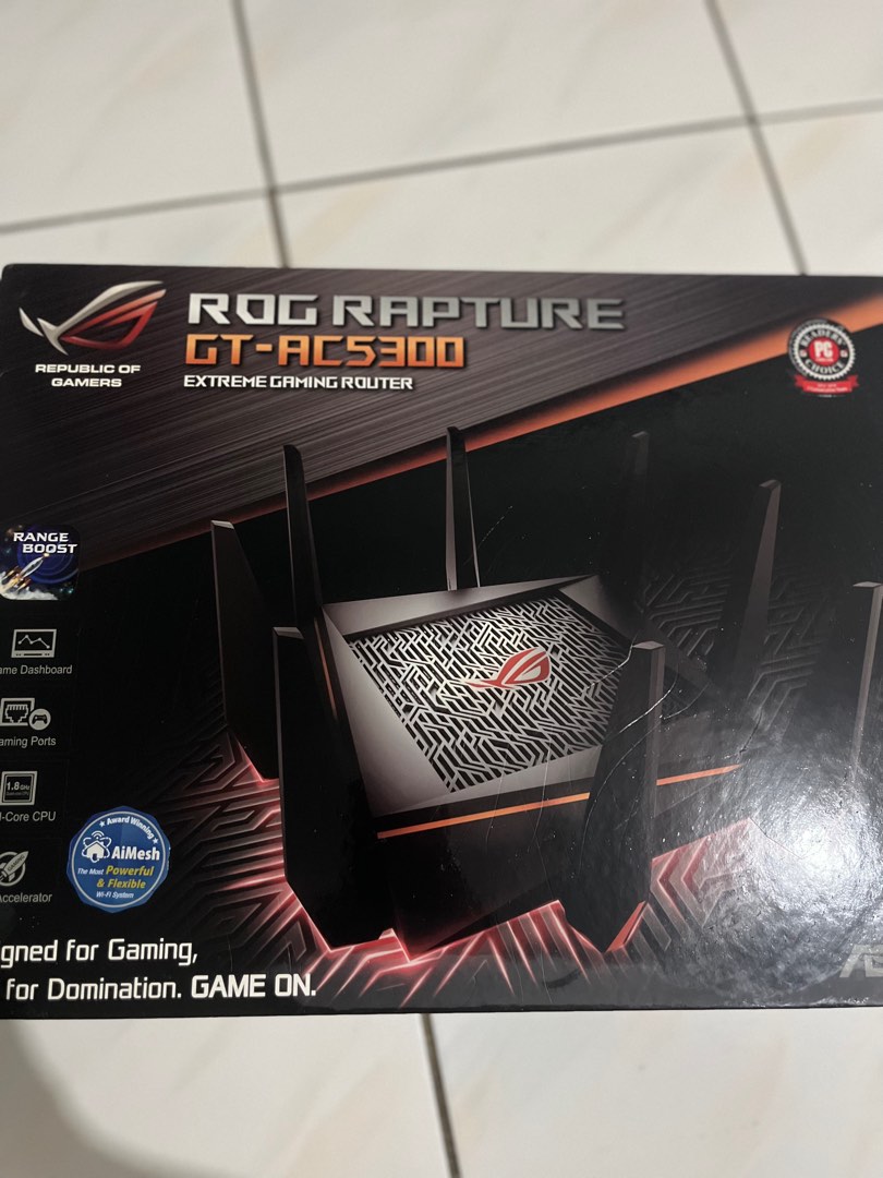 Asus router ROG raptor GT - AC5300, Computers & Tech, Parts ...
