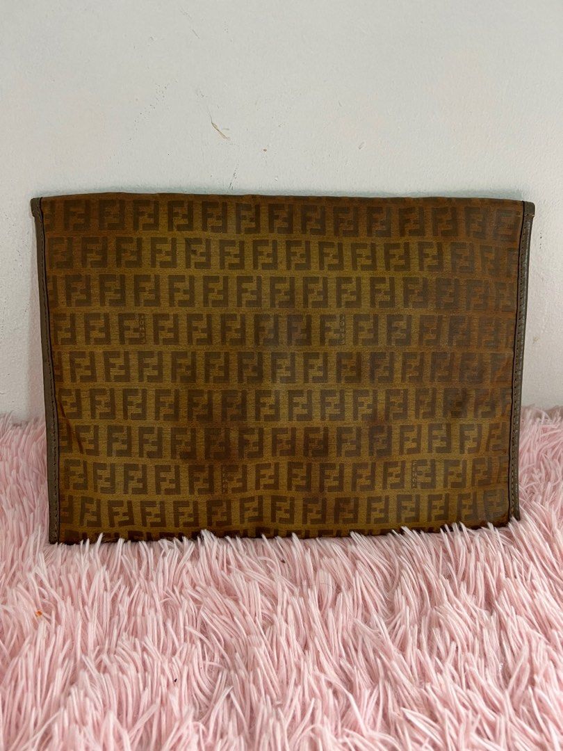 Authentic Vintage Fendi Envelope Clutch Luxury Bags Wallets on