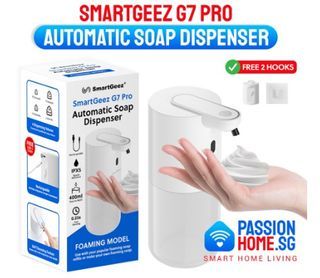 Automatic Soap Dispenser - PassionHome SmartGeez - G5 G7 G8 Pro Foaming / Liquid / Sanitiser (Easy to refill) STR1999