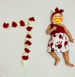 Baby Milestone Costume with Props