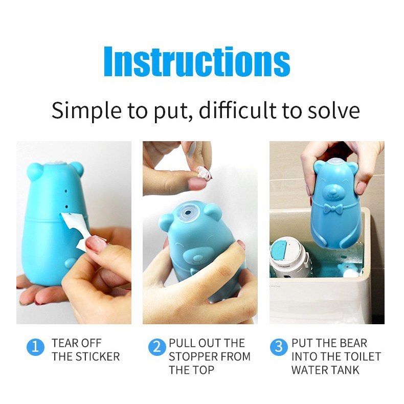 Bear toilet bowl cleaner, Furniture & Home Living, Cleaning & Homecare