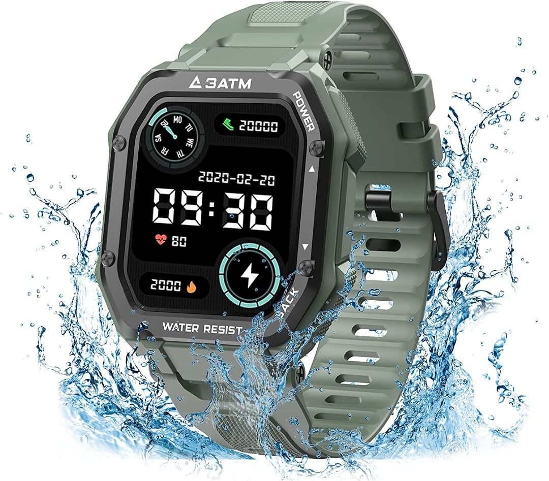 Men's fitness watch hot sale with heart rate monitor