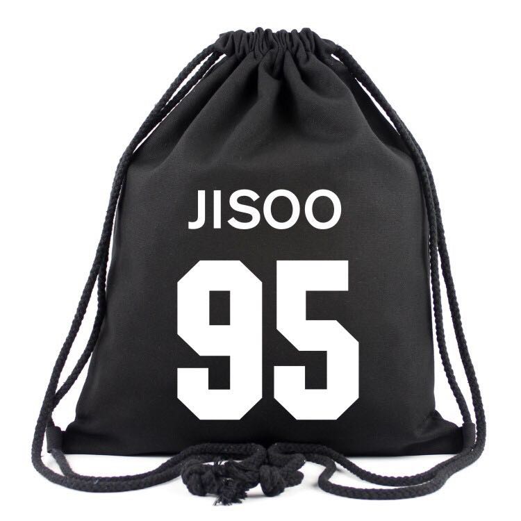 Blackpink Jisoo Drawstring bag Black Women s Fashion Bags