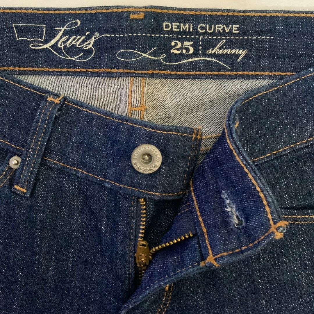 Brand Levis Demi Curve Skinny Denim Jean, Men'S Fashion, Bottoms, Jeans On  Carousell