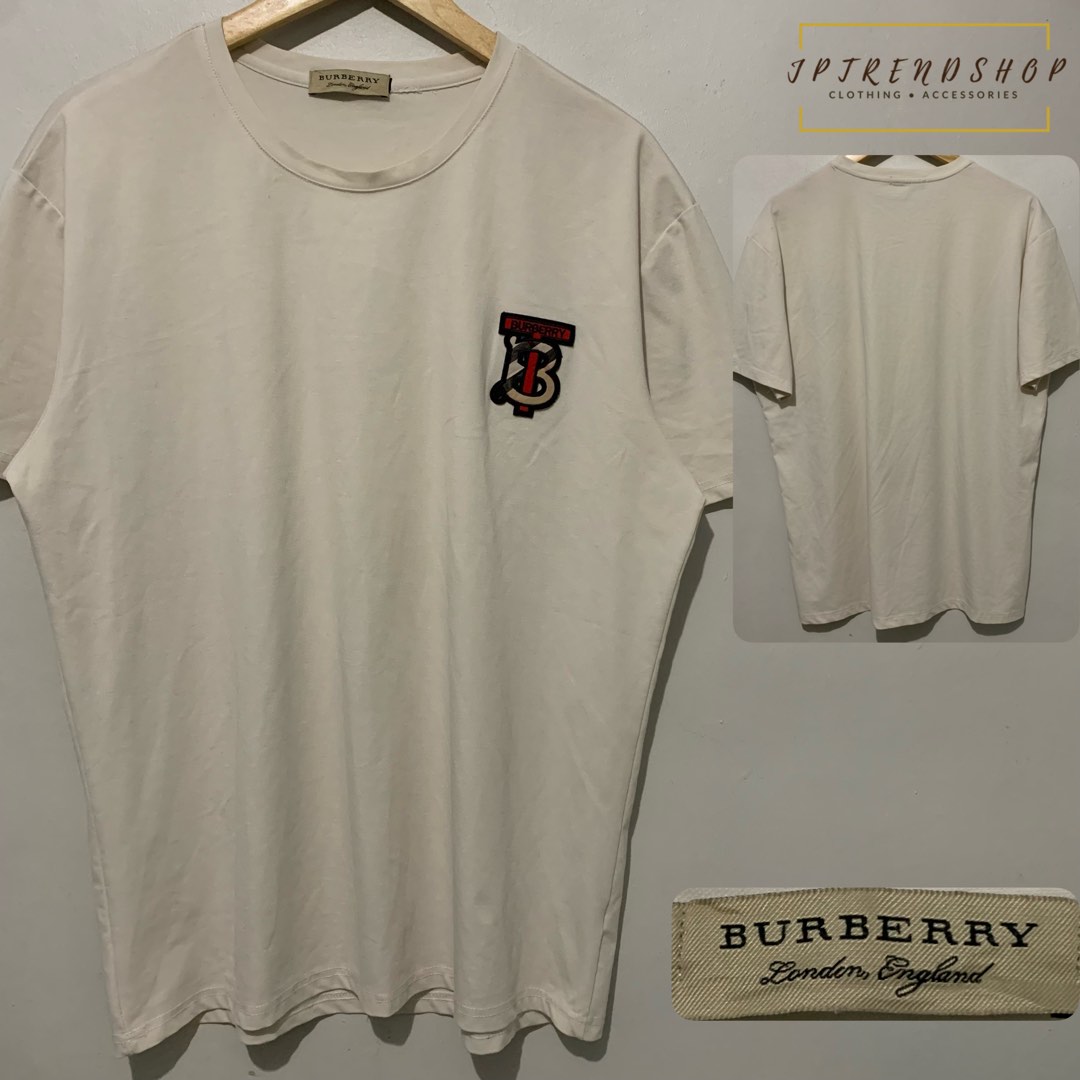 BURBERRY LONDON ENGLAND TB EMBROIDERED PATCH T SHIRT on Carousell