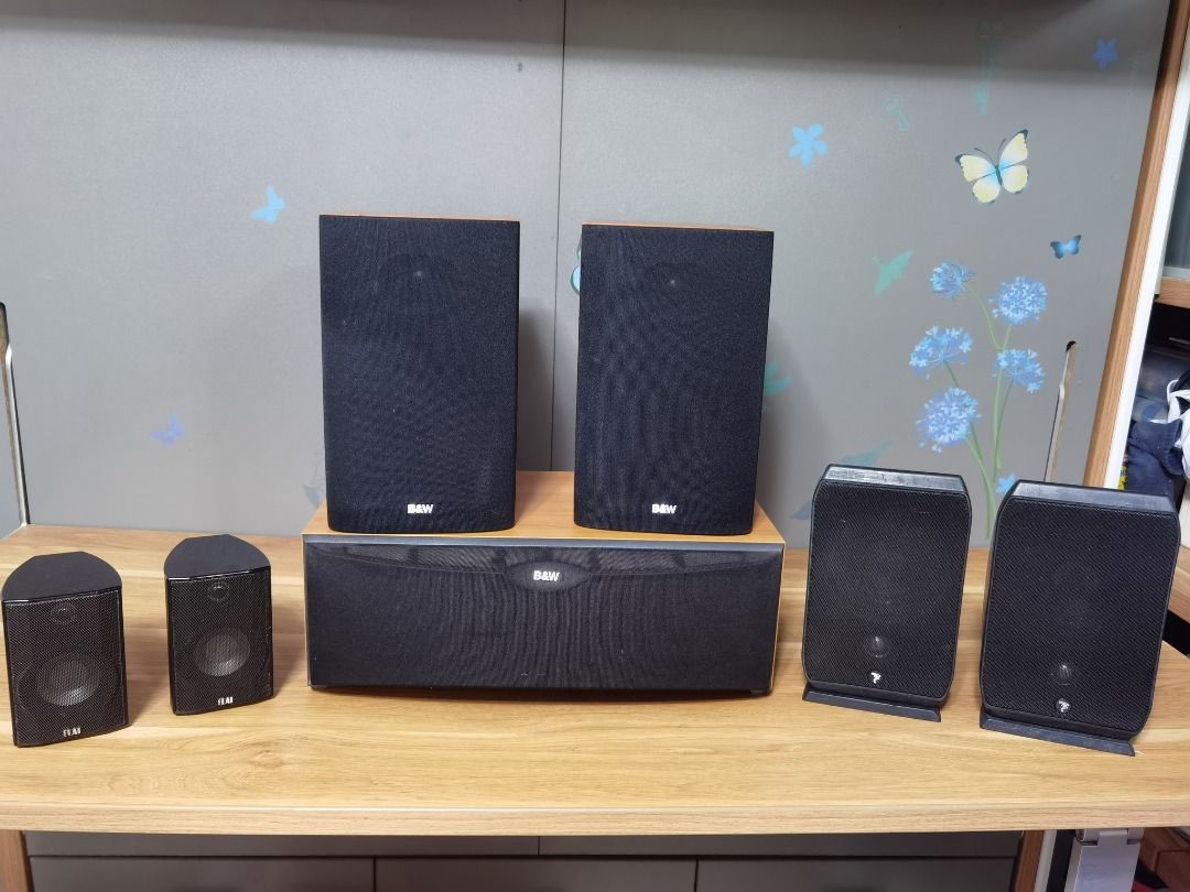 B&W DM600 S3 中置CC6 S2 Elac, 音響器材, Soundbar、揚聲器、藍牙喇叭