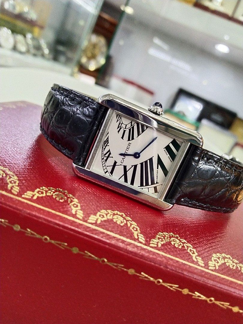 Cartier Tank solo S piano dial Luxury Watches on Carousell